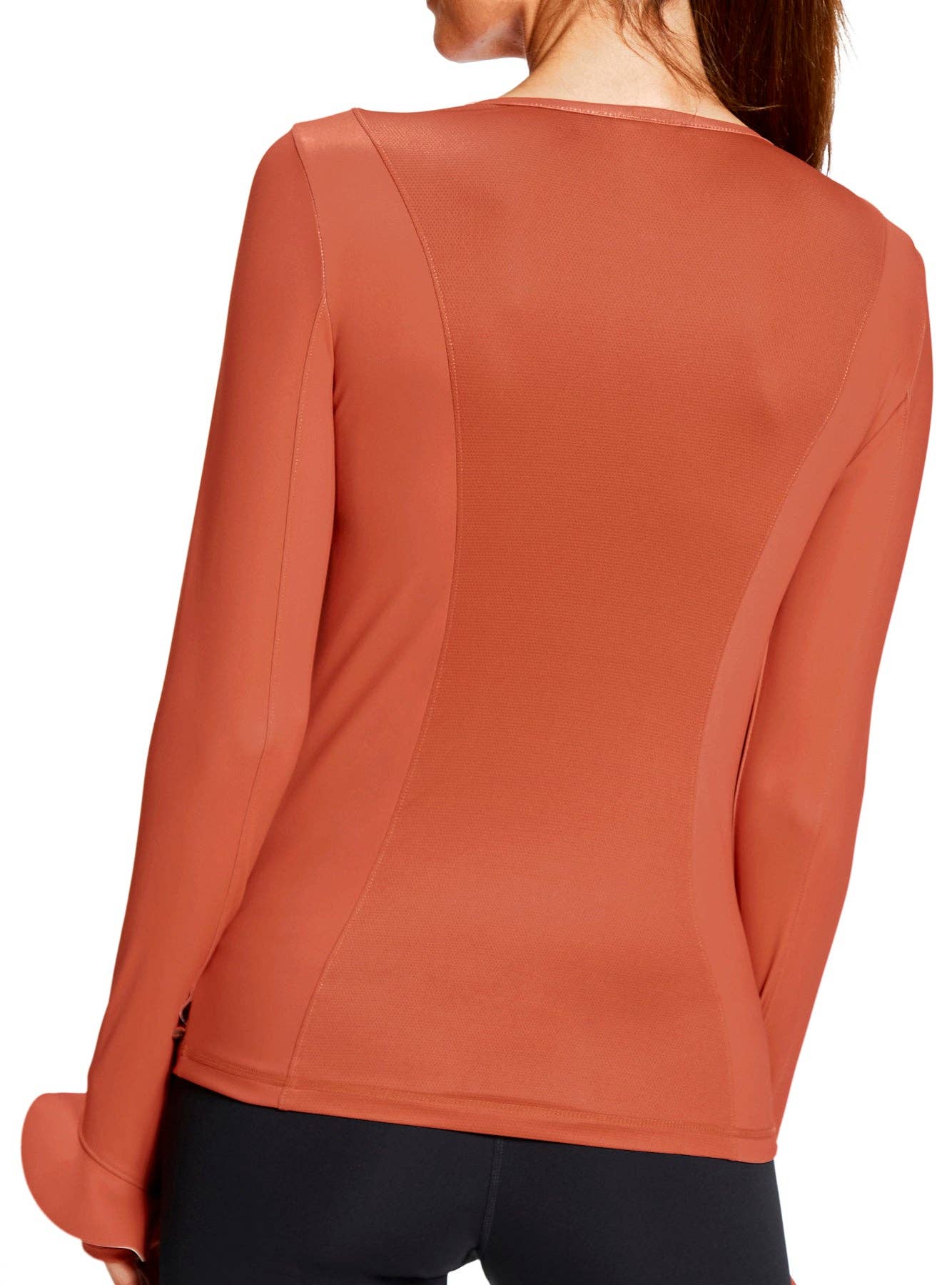 Urban Savage - Ruffle Long Sleeve Top: Sunset / M