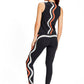 Urban Savage - Swirl Legging: Black/Sunset/White Sand / S