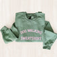 Dog Walking Crewneck Sweatshirt - Heather Dark Green