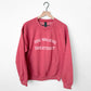 Dog Walking Crewneck Sweatshirt - Heather Dark Red