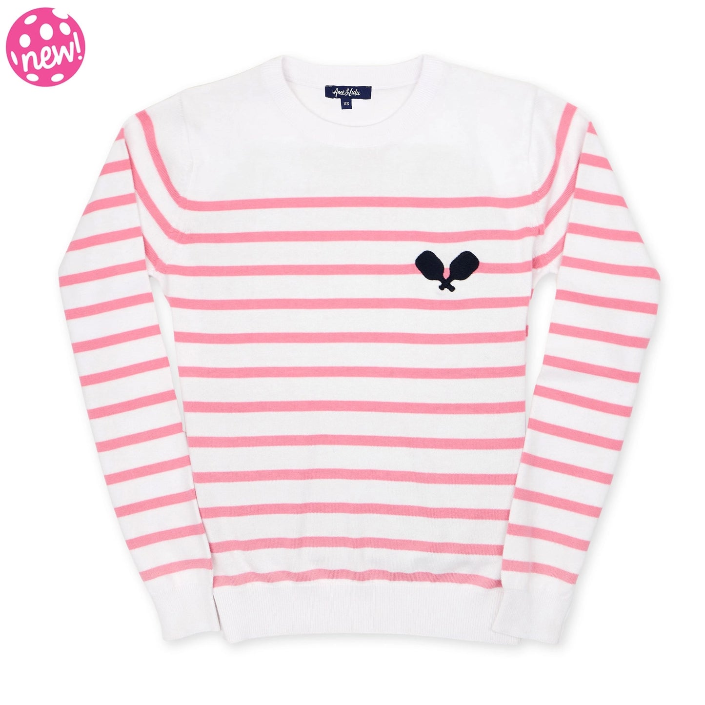 Pink Paddle Stripes Club Sport Sweater