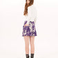 Foray Golf - Core Basic Skirt w/ Pockets- Blossom Blast: Violet Floral