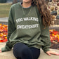 Poppy & Lou - Dog Walking Sweatshirt - NEW colors!: Dark Heather Maroon / S