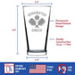 bevvee - Designated Dinker Pint Glass for Beer - Pickleball Gifts