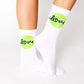 Green Ace Love Crew Socks
