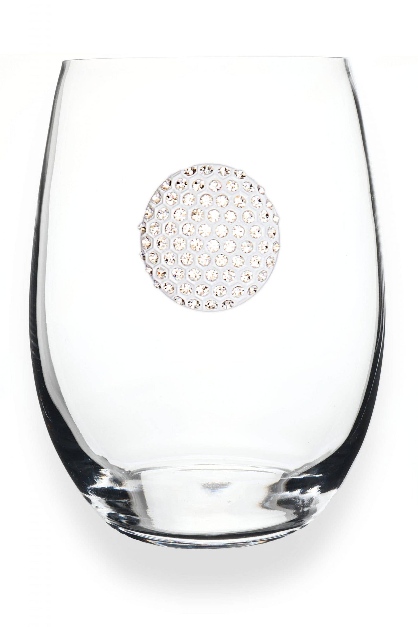 The Queens' Jewels® - Golf Ball Jeweled Stemless Wine Glass