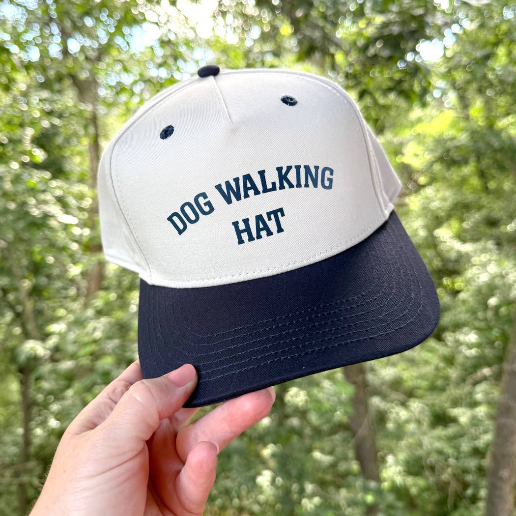 Poppy & Lou - Dog Walking Hat – Two-Tone Style Cap: Navy