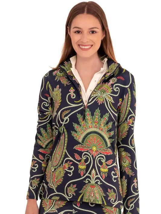 Jock Girl Half-Zip Pullover - Plume