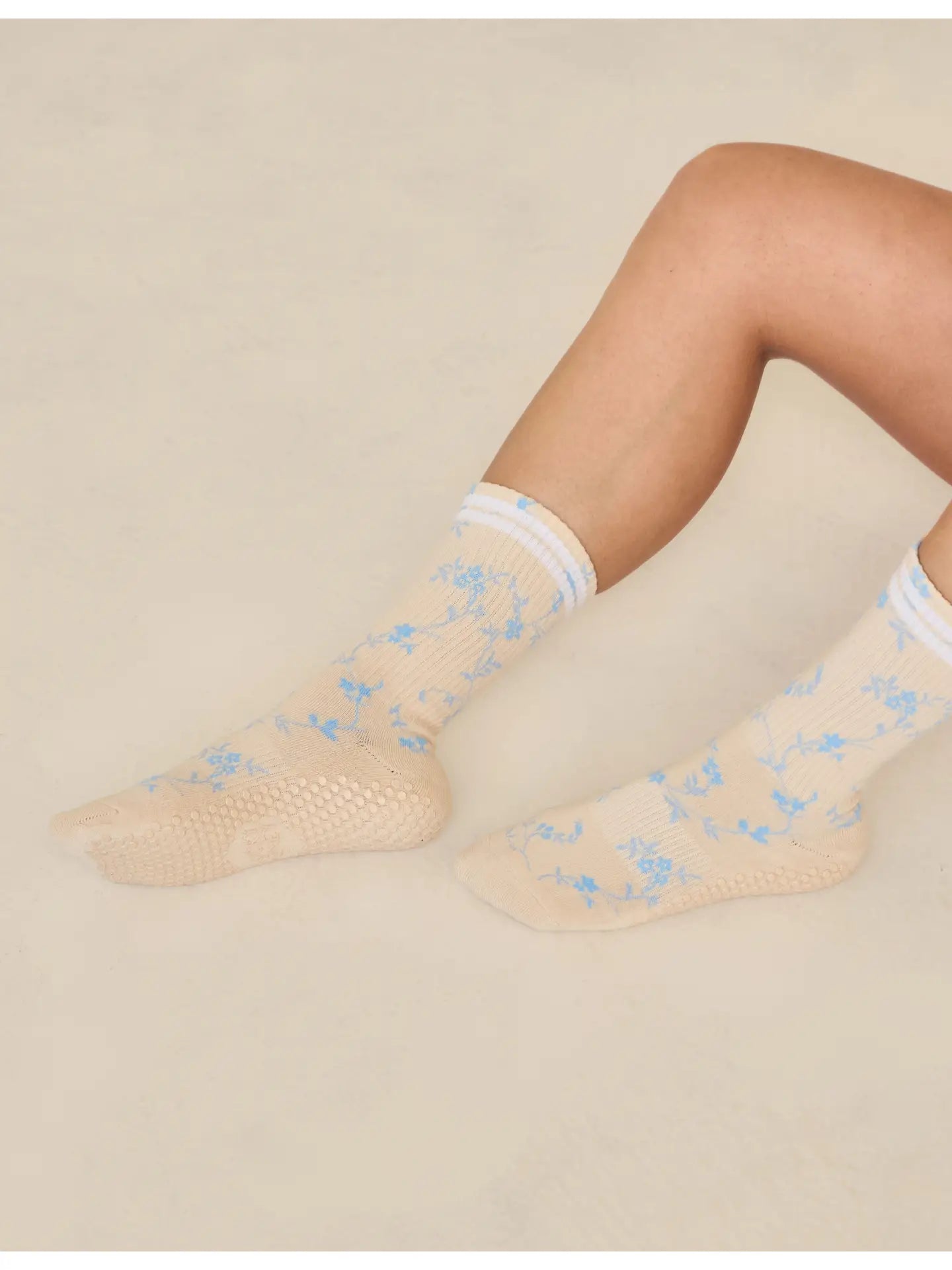 The Floral Grip Sock