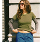 Striped Ringer Tee