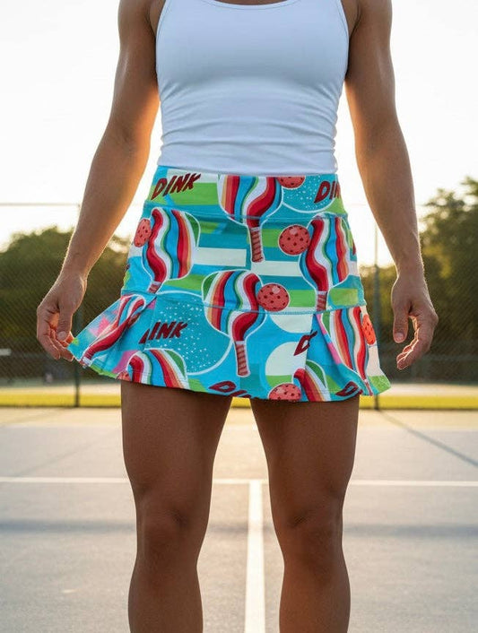 Trunkers - (Pickle Ball) Groovy Dink Skort: Small