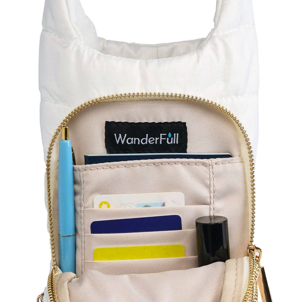 WanderFull - White HydroBag® with Tennis Embroidery