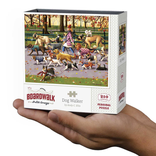 Boardwalk Puzzle Company - Dog Walker - Personal Puzzle - 210 Piece