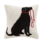 Peking Handicraft - Labrador Dog & Leash Hook Pillow