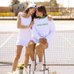 Women's Love All Sweatshirt - Après PICKLEBALL - White / Green