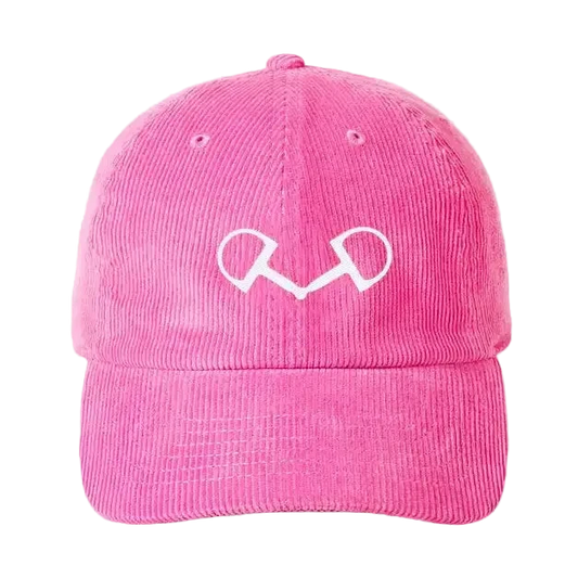 Horse Bit Corduroy Cap - Hot Pink
