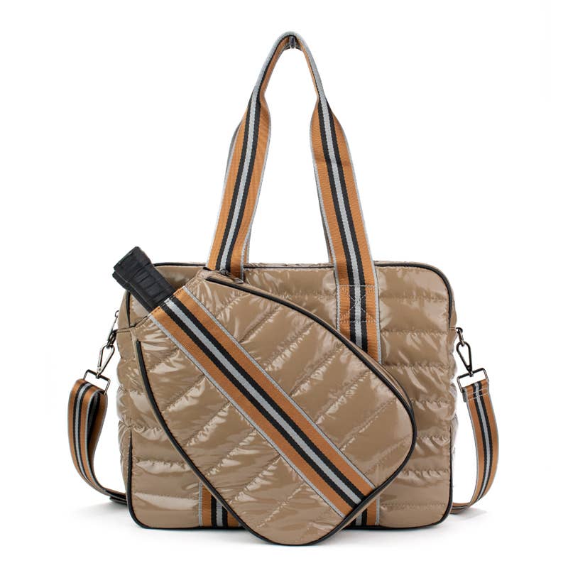 Pickleball Puffer Duffel Sport Bag: Kelly Green