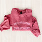 Dog Walking Crewneck Sweatshirt - Heather Dark Red