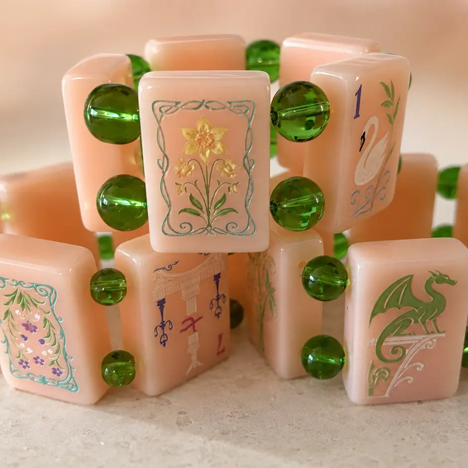 Parisian Pink Mah Jongg Tile Bracelet