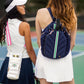 Pickleball HydroSling Bag with Removable Racquet Cover - Navy Matte with Stripe