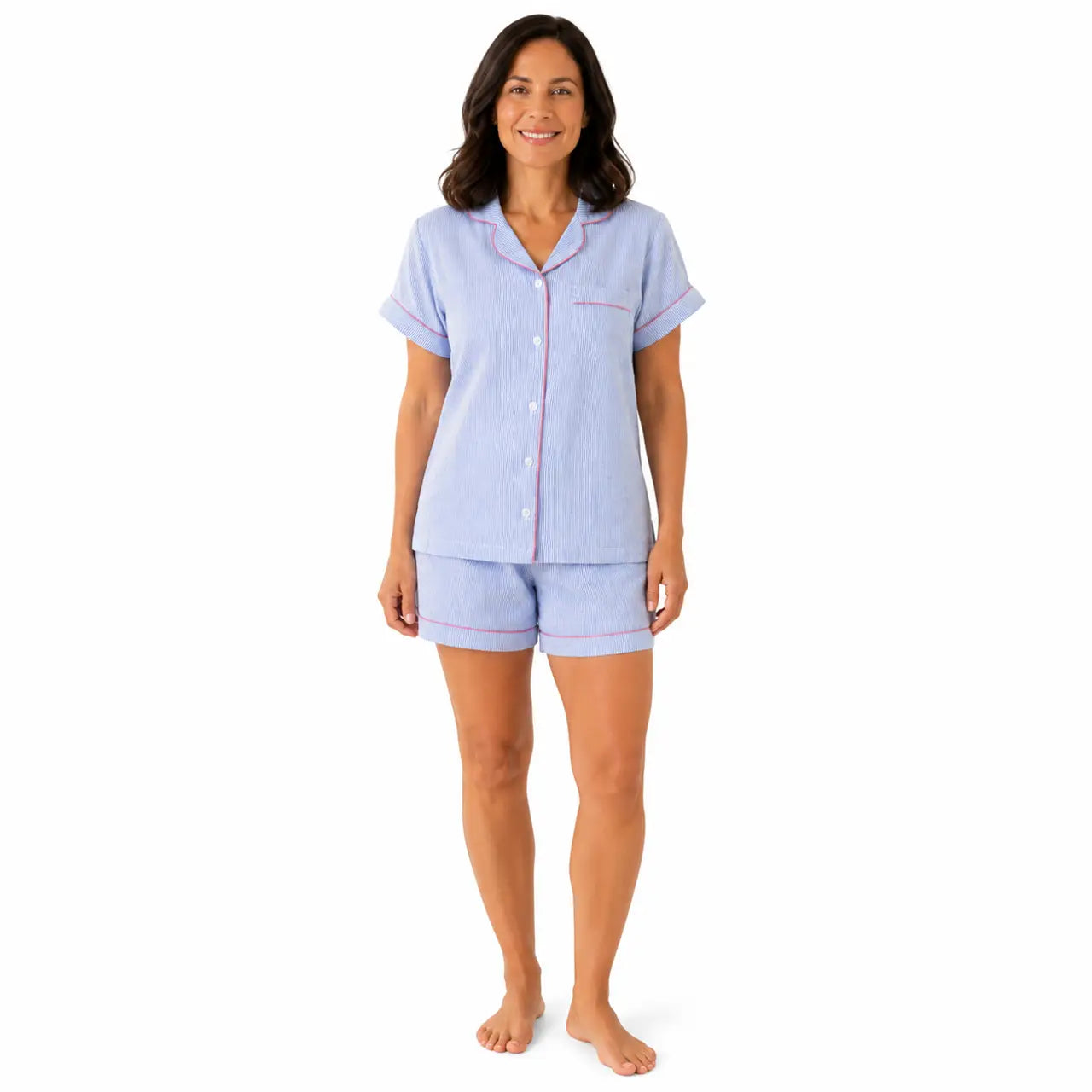 Short Sleeve 100% Cotton Shorty Pajamas