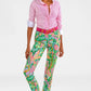 Gripeless Pull On Pants - Vintages Vines (Kelly)