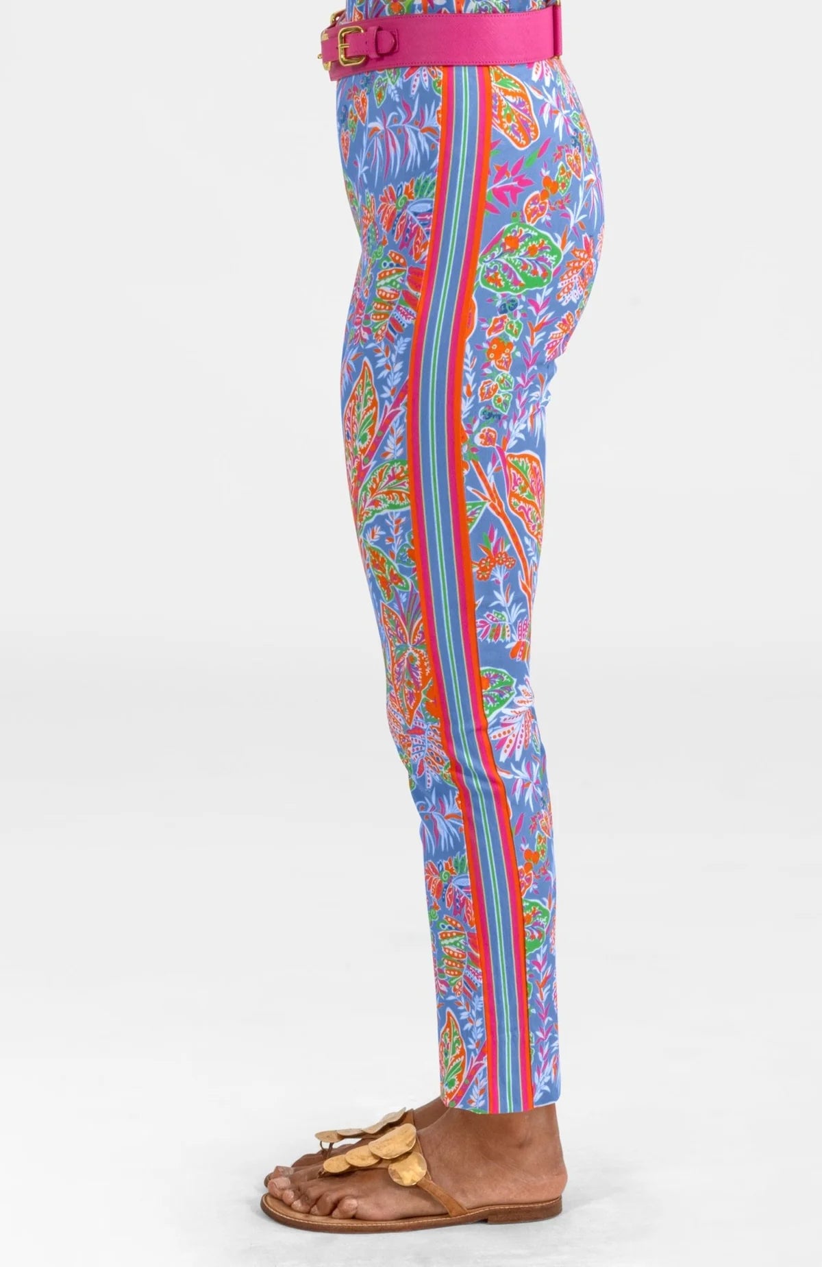 Gripeless Pull On Pants - Vintages Vines (Peri)