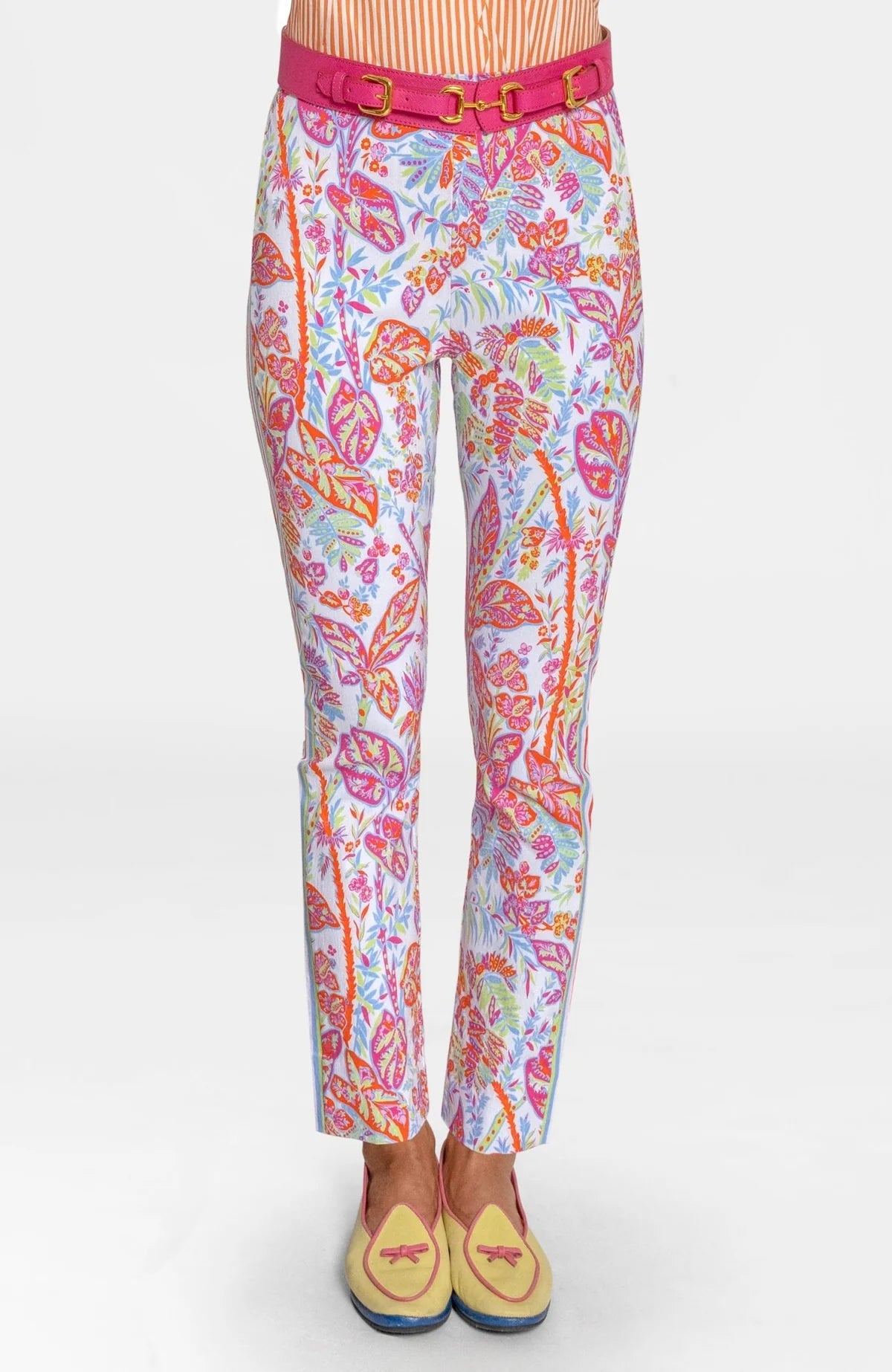 Gripeless Pull On Pants - Vintages Vines (Brights)
