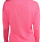 Relaxed Fit Crew Neck Sweater - Hot Pink