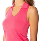 Sleeveless Lisa Sport Polo - Hot Pink