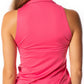 Sleeveless Lisa Sport Polo - Hot Pink