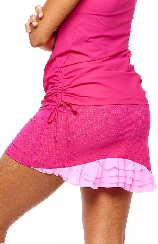 Cute as a Bunny Tennis Skirt - Hot Pink