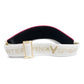 The Visor - Flamingo Pink Leather & Gold