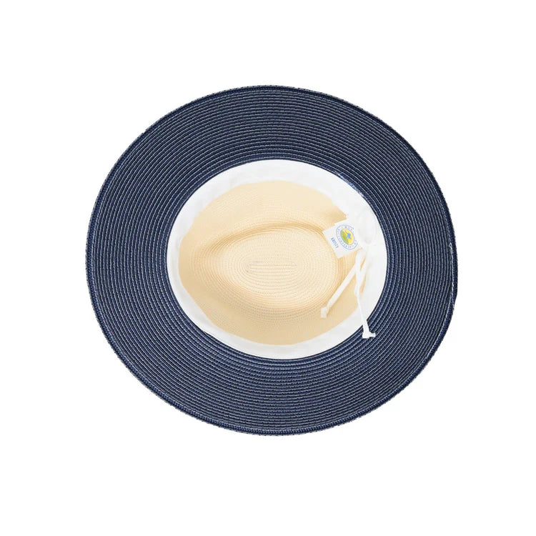 Kristy UPF Fedora - Ivory/Navy