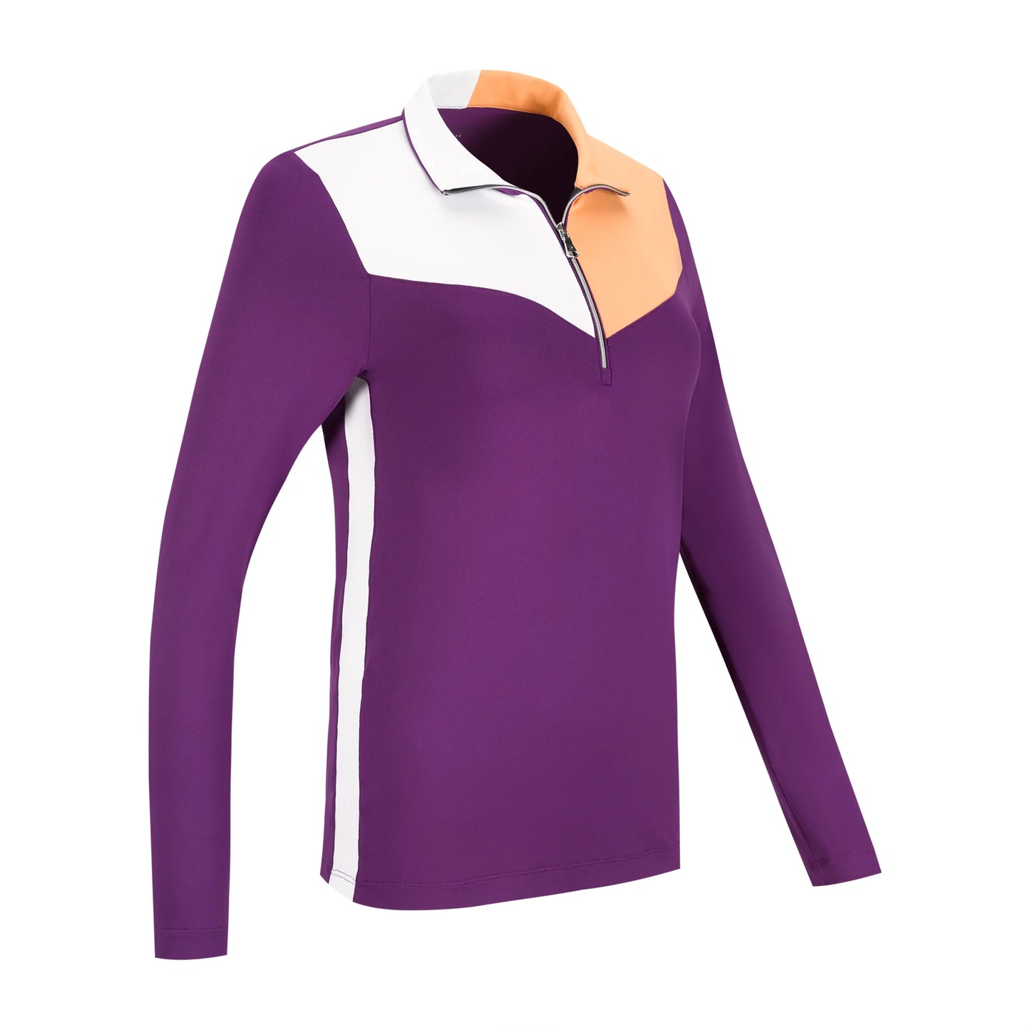 The Margot Colorblock Top - Purple Sky