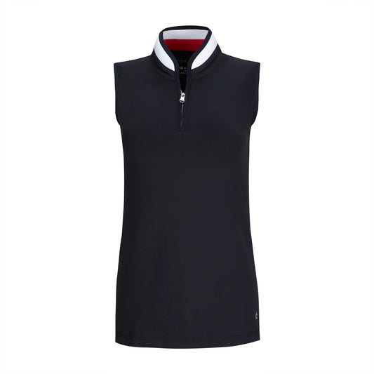 The Paulina Sleeveless Top - Navy