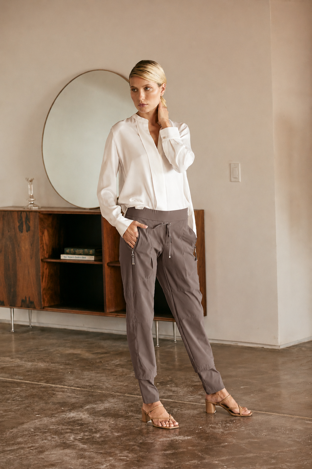 Candy Pants - Taupe (2"Longer)