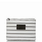 MID POUCH - BLACK ON WHITE