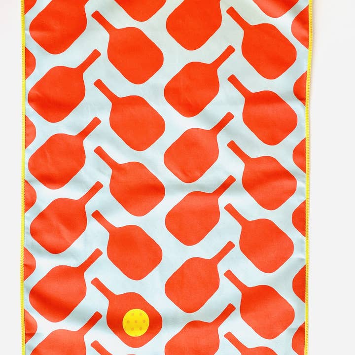 Orange & Blue Pickleball Sport Towel