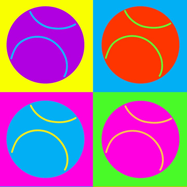 Pop Art Tennis Sport Towel