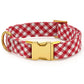 Gingham Dog Collar