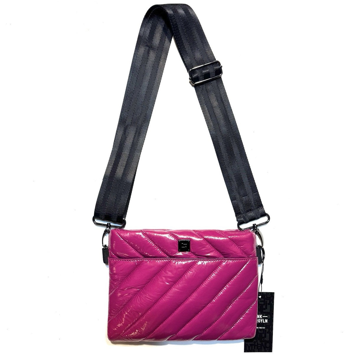 Diagonal Bum Bag 2.0 - Glossy Garnet