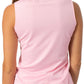 Sleeveless Ruffle Polo - Light Pink