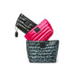 Travel Trio Organizational Pouches - Smokey Leopard/Fuchsia/Black