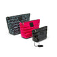 Travel Trio Organizational Pouches - Smokey Leopard/Fuchsia/Black