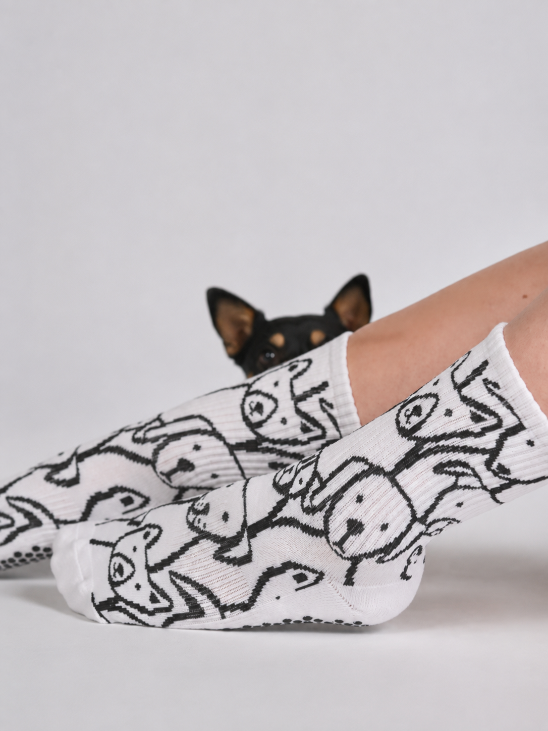 The Animal Love Grip Sock (Dogs)