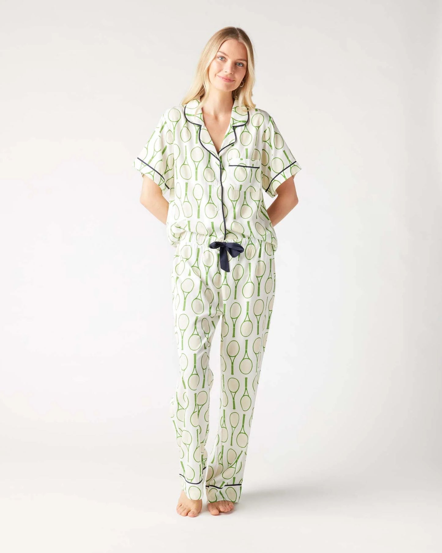 Tennis Time Pajama Pants Set - Green