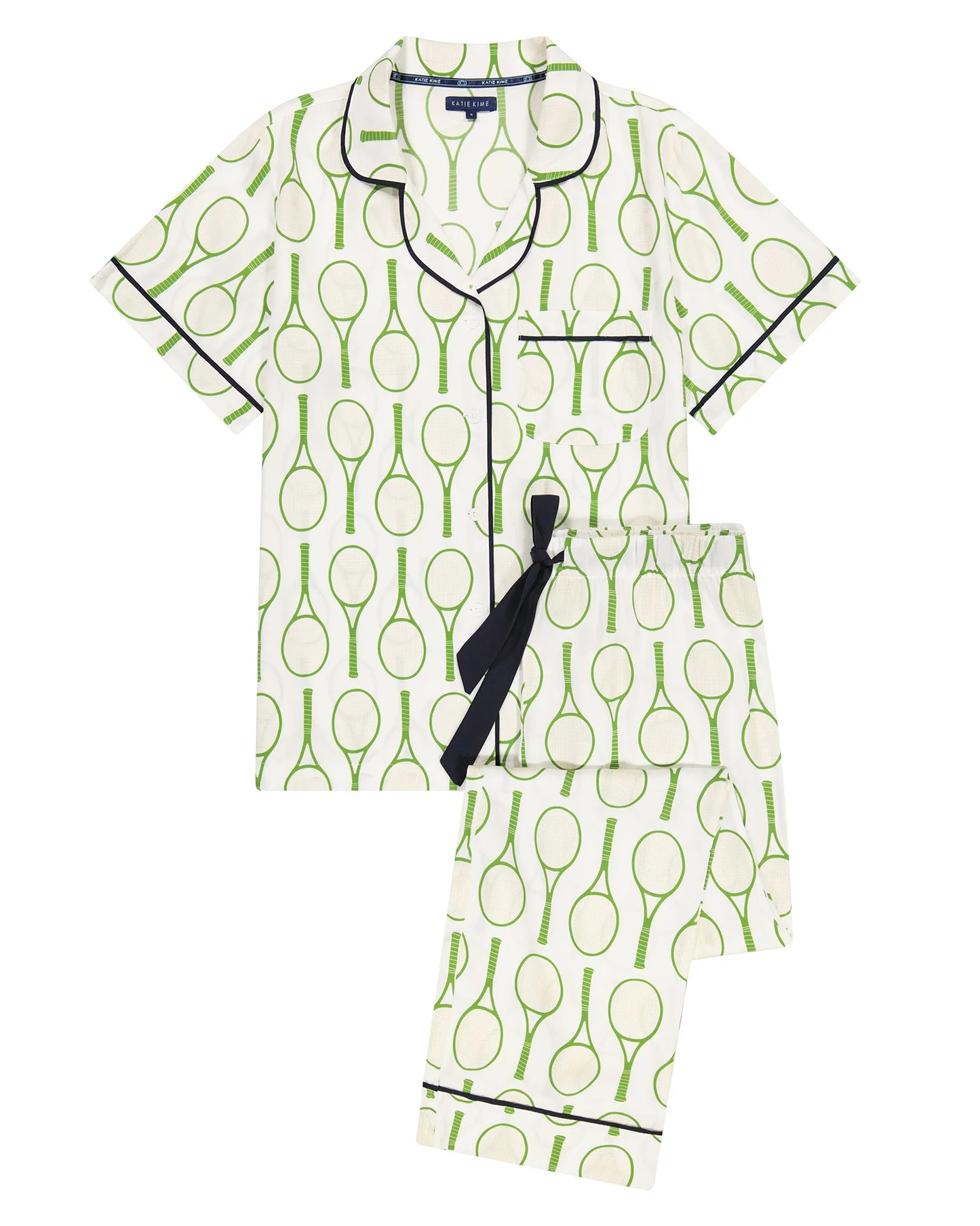 Tennis Time Pajama Pants Set - Green