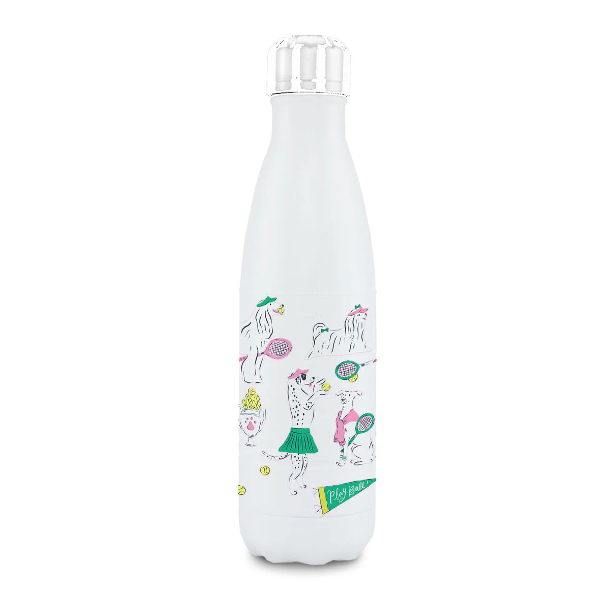 Insulated Water Bottle - Tennis Dogs