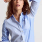 The Boyfriend Shirt - Blue Multi Stripe